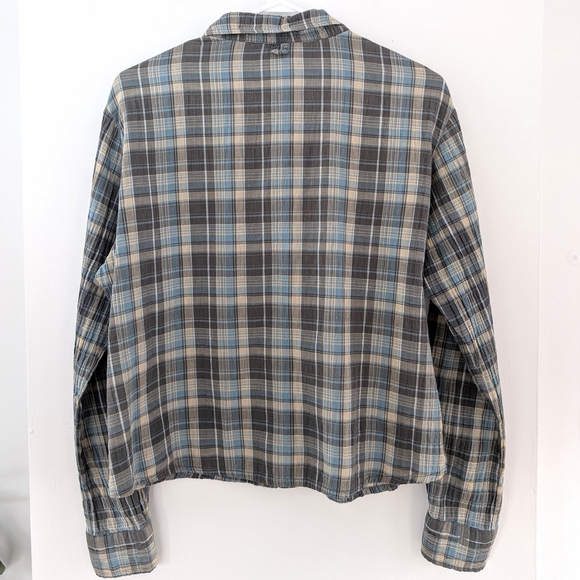 Chlorophylle Women's Short Plaid Shirt Size Small - Picture 8 of 9